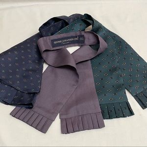 10 Vintage 1980’s women’s ties - 8 silk, 2 cotton